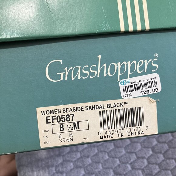 Grasshoppers Women's Seaside Sandal Black Size 8.5M Comfortable & Casual Footwea - Picture 4 of 4